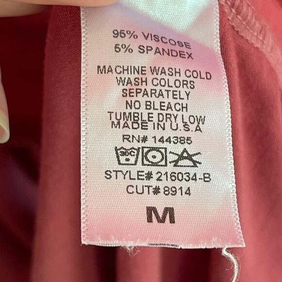 able Pink Jersey Knit Sleeveless Dress - size Medium - Picture 3 of 5